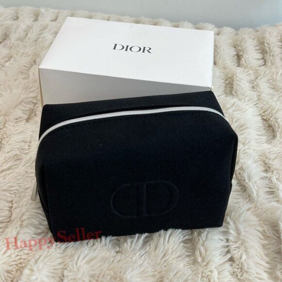 Dior Pouch Dopp Kit Shaving Kit Black Travel Organizer Case Makeup Designer Bag - Picture 2 of 10